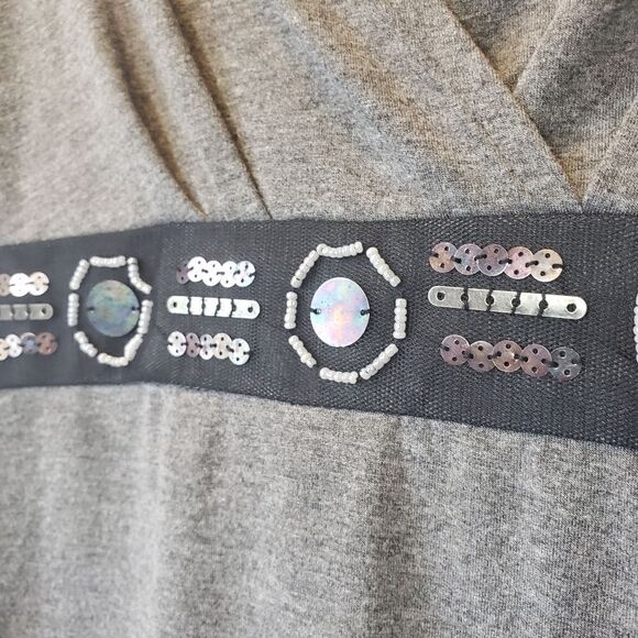 NY COLLECTION A-line Sleeveless Embellished Dress - Picture 2 of 6